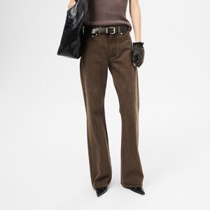 Our Legacy Brown Bootcut in Choco Overdye